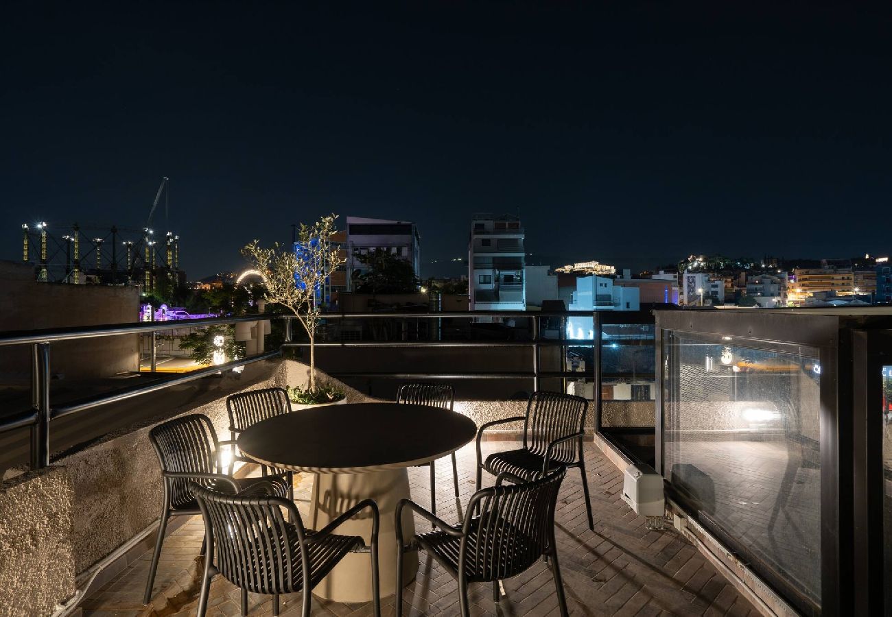 Apartment in Athens - 2BR Suite Apt • Acropolis Rooftop Views • By Metro