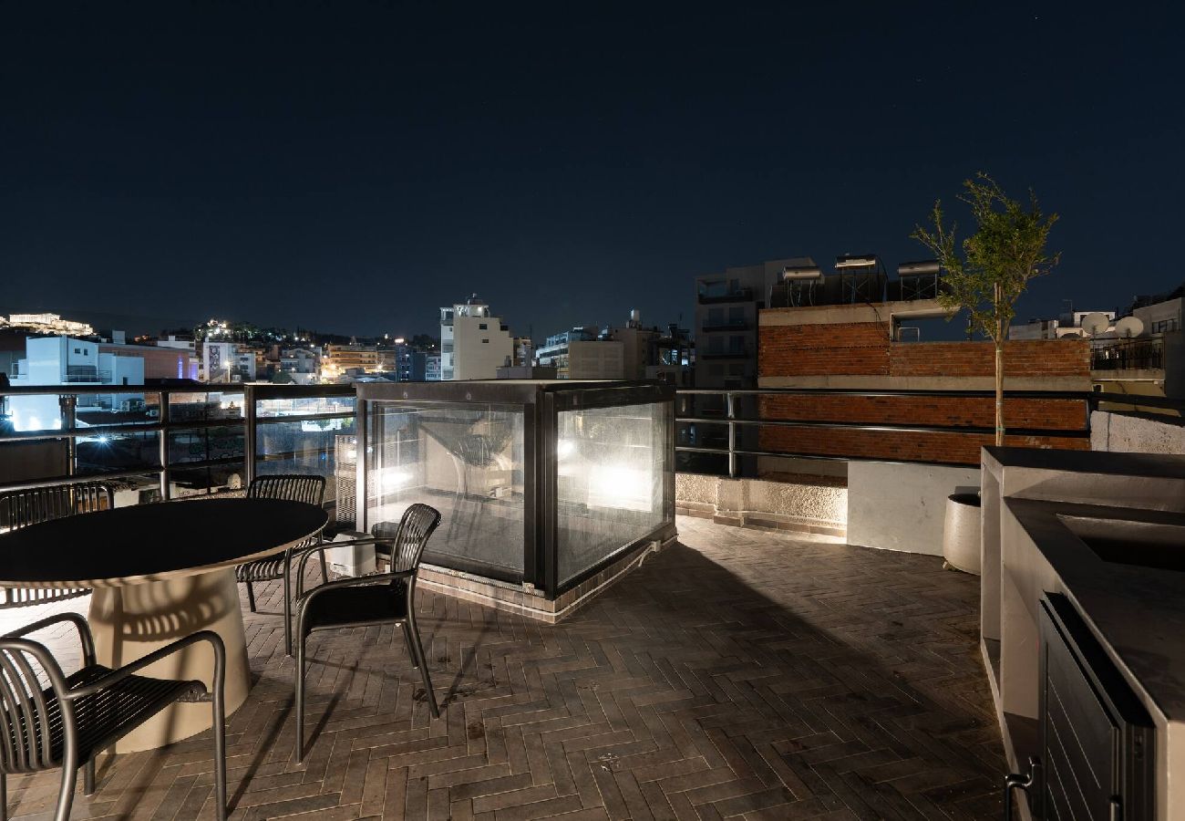 Apartment in Athens - 2BR Suite Apt • Acropolis Rooftop Views • By Metro