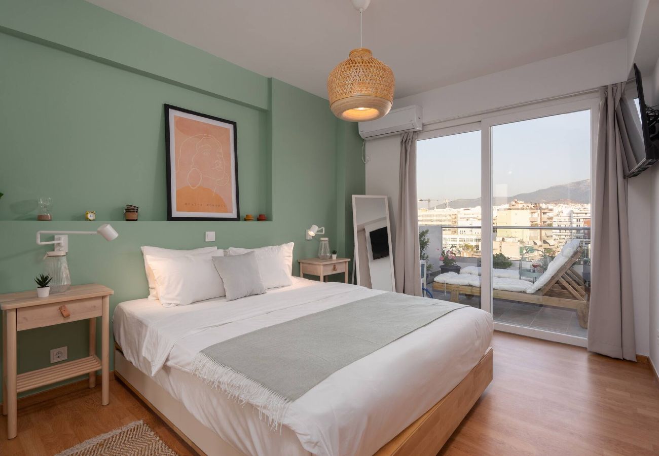 Apartment in Athens - Duplex | Acropolis View | 2 Balconies | By Metro