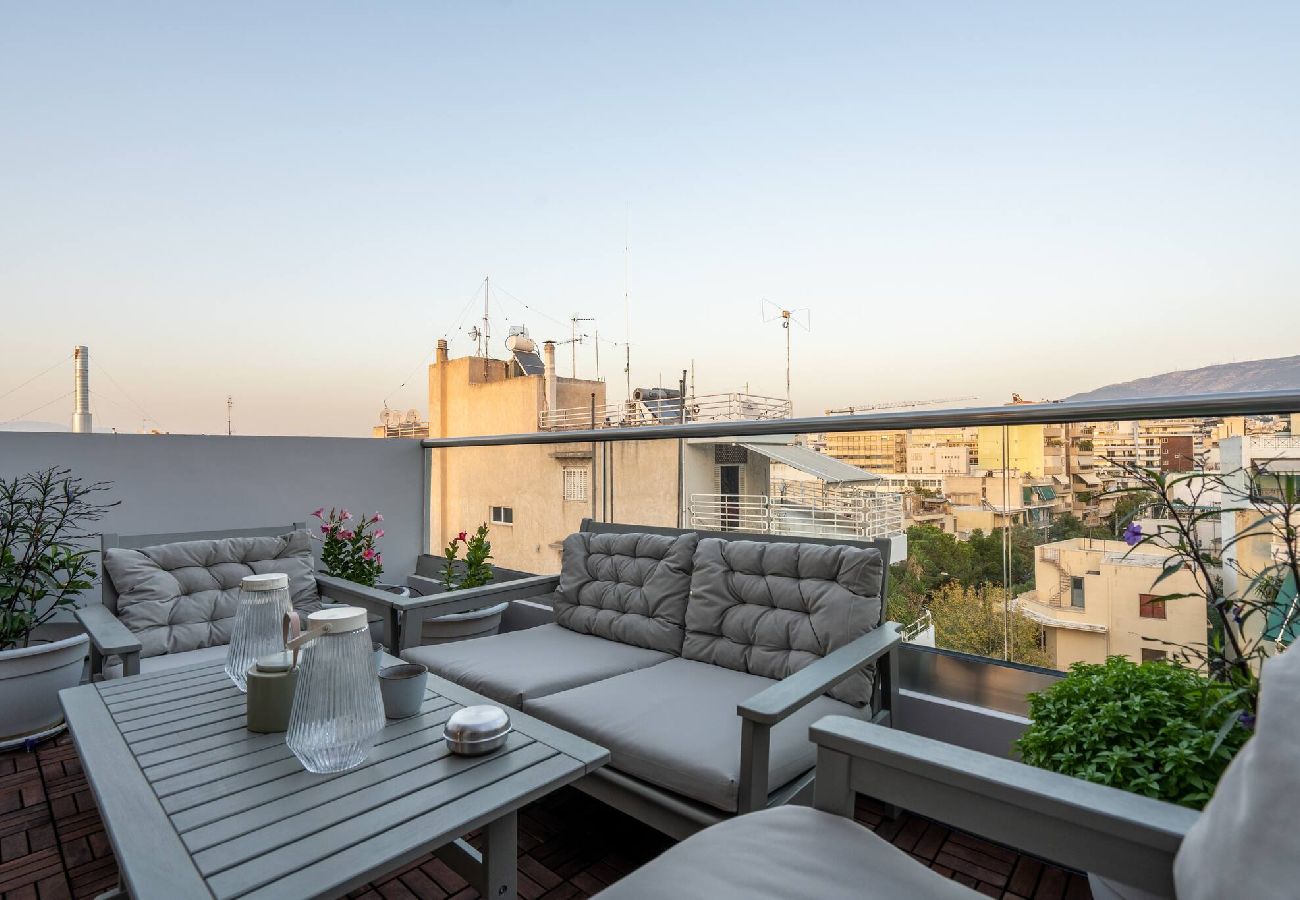 Apartment in Athens - Duplex | Acropolis View | 2 Balconies | By Metro