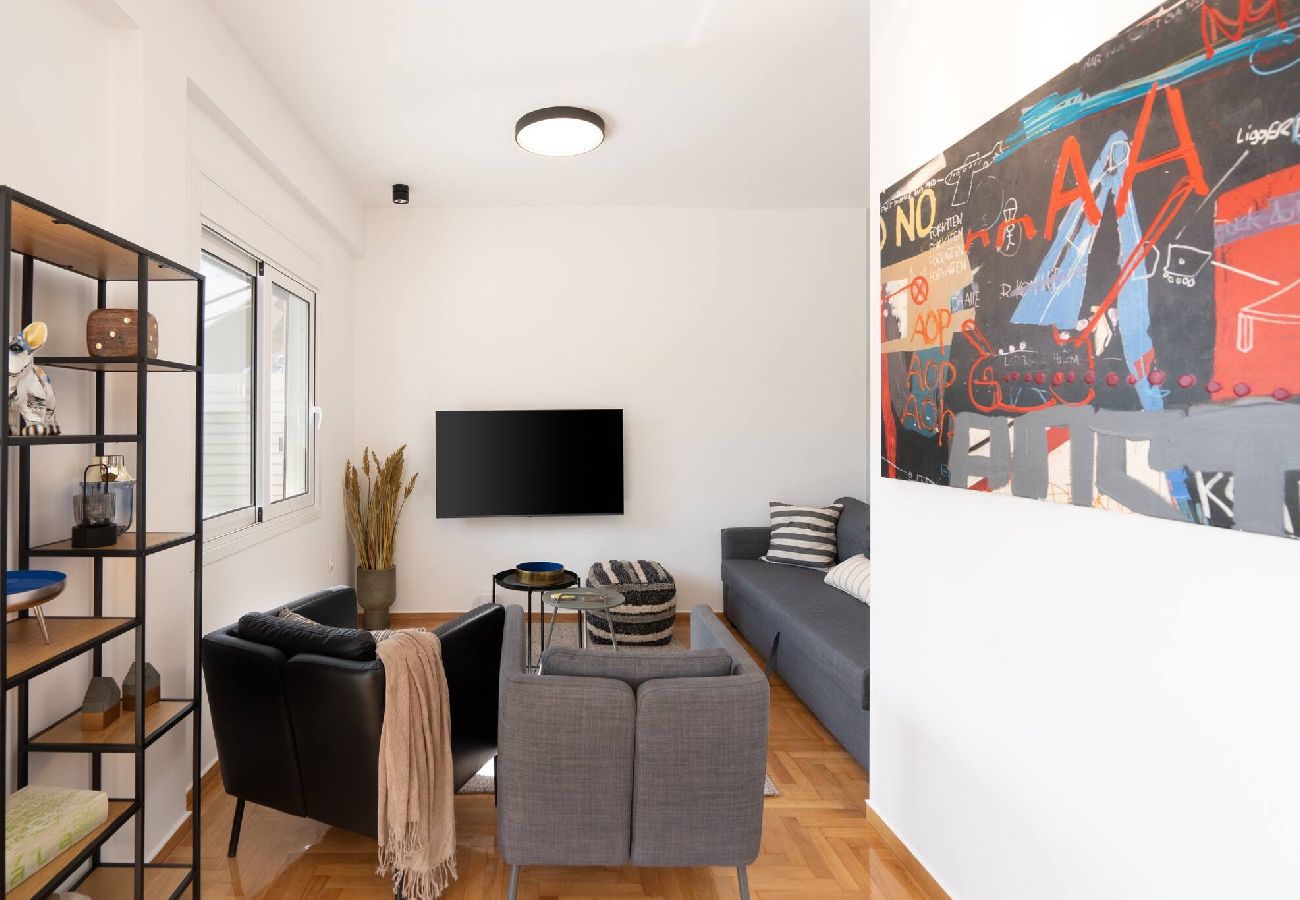 Apartment in Athens - 2BR Apt-Huge Balcony | Close to Metro & Acropolis