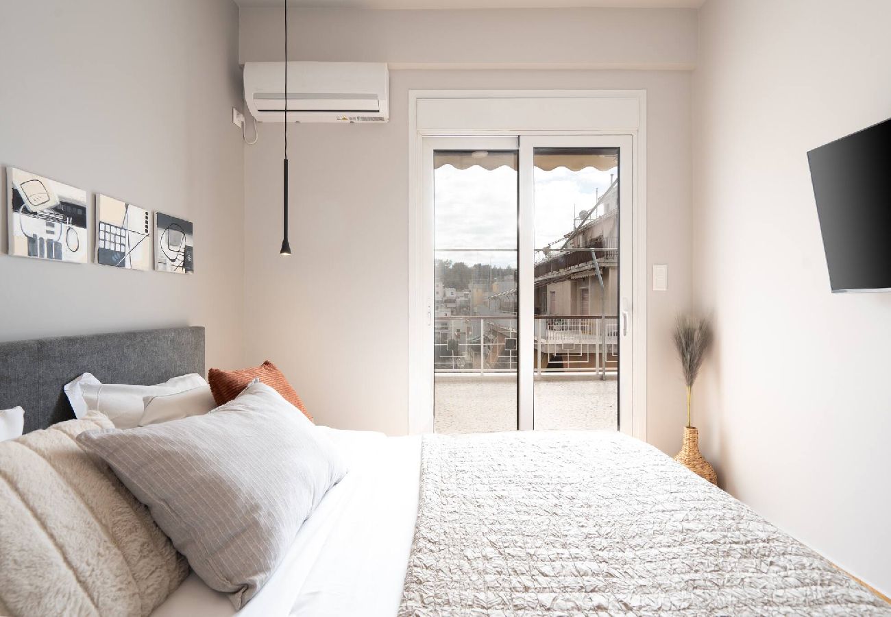 Apartment in Athens - 2BR Apt-Huge Balcony | Close to Metro & Acropolis