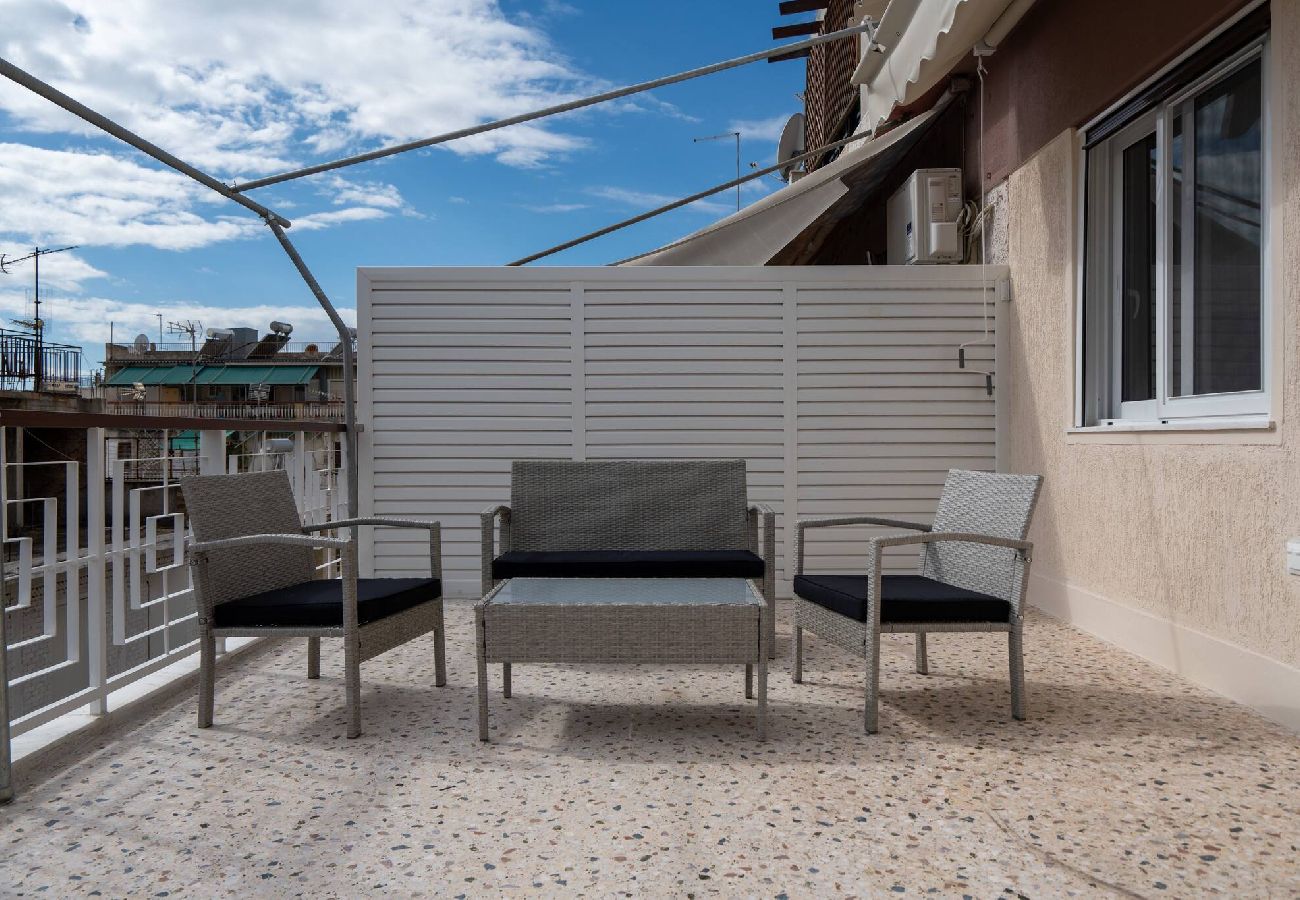 Apartment in Athens - 2BR Apt-Huge Balcony | Close to Metro & Acropolis