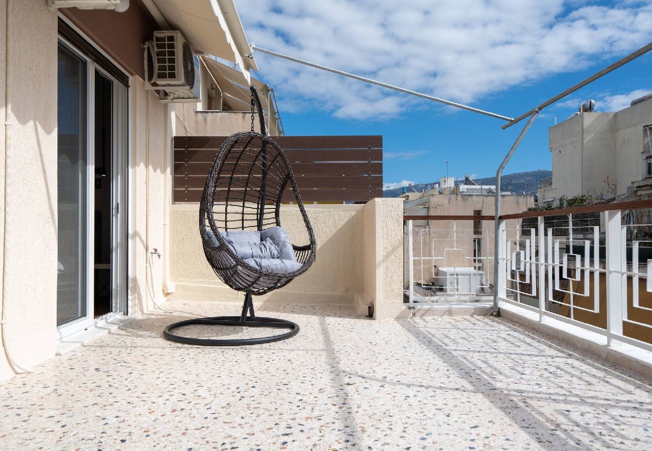 Apartment in Athens - 2BR Apt-Huge Balcony | Close to Metro & Acropolis