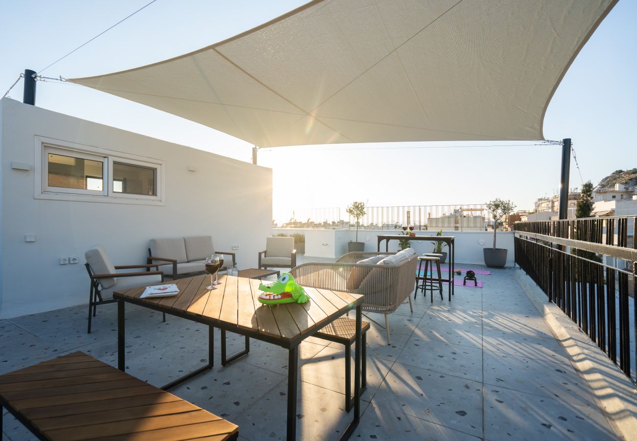 Apartment in Athens - Acropolis Walk • Starlink • Sunset Rooftop