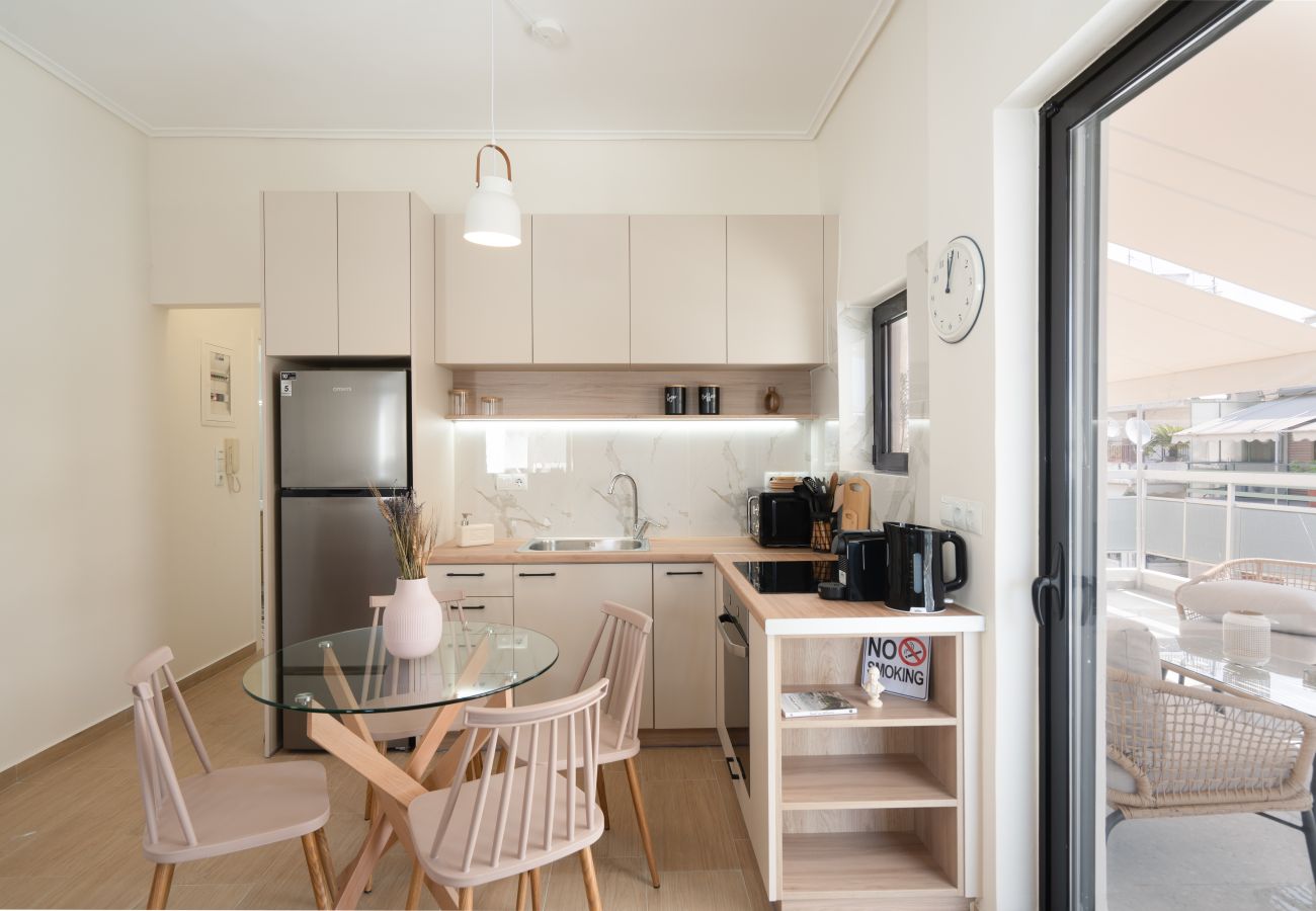Apartment in Athens - 1BR Cozy Apt Near Metro w/ Huge Balcony &City View