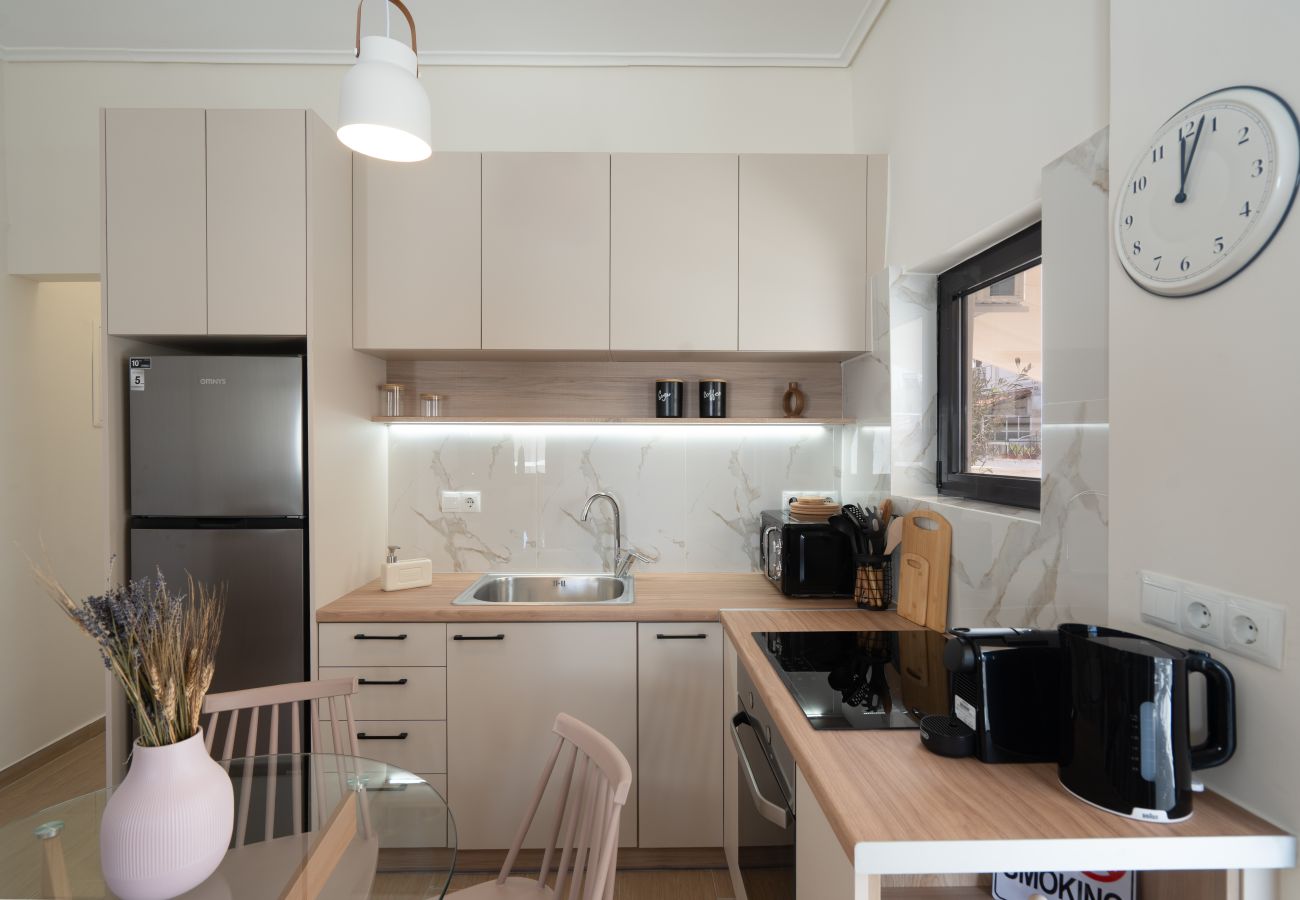 Apartment in Athens - 1BR Cozy Apt Near Metro w/ Huge Balcony &City View