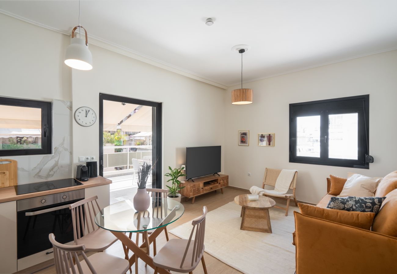 Apartment in Athens - 1BR Cozy Apt Near Metro w/ Huge Balcony &City View