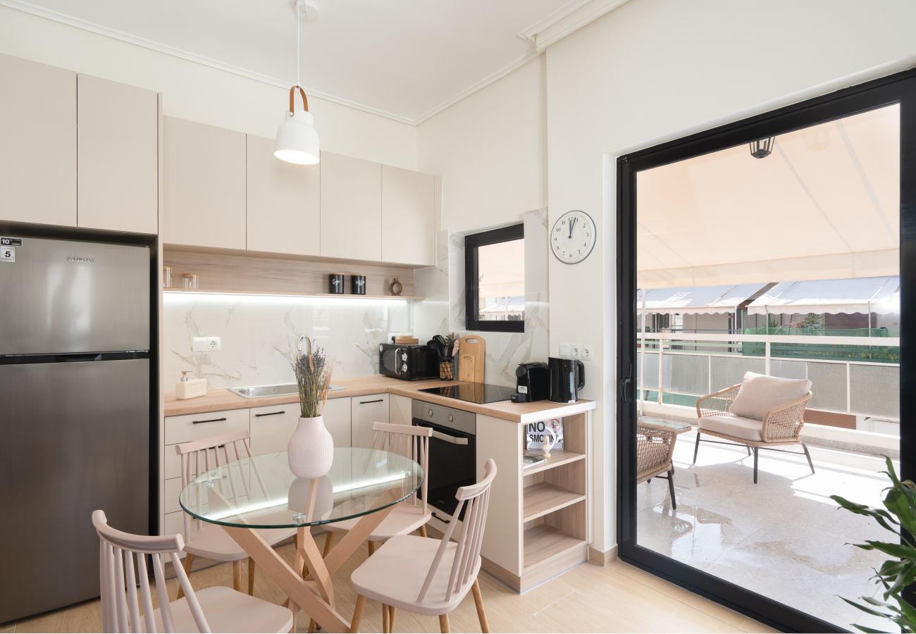 Apartment in Athens - 1BR Cozy Apt Near Metro w/ Huge Balcony &City View
