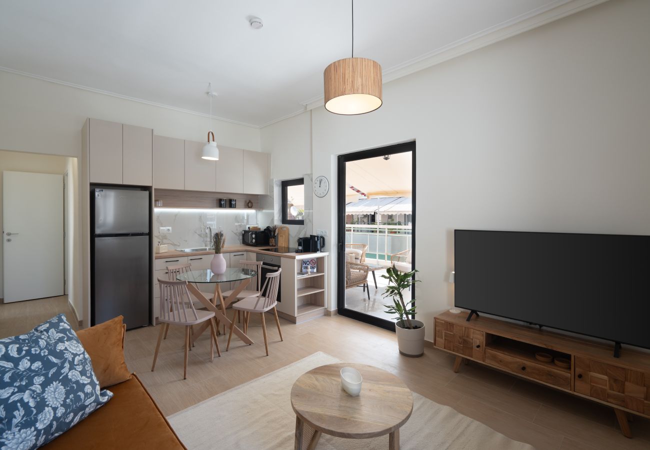 Apartment in Athens - 1BR Cozy Apt Near Metro w/ Huge Balcony &City View