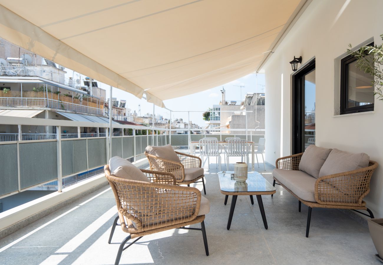 Apartment in Athens - 1BR Cozy Apt Near Metro w/ Huge Balcony &City View