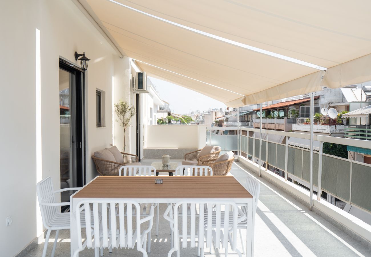 Apartment in Athens - 1BR Cozy Apt Near Metro w/ Huge Balcony &City View