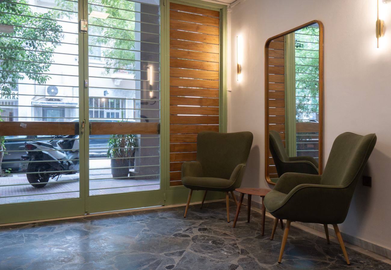 Apartment in Athens - Suite Studio Near Metro | Starlink | Rooftop Views