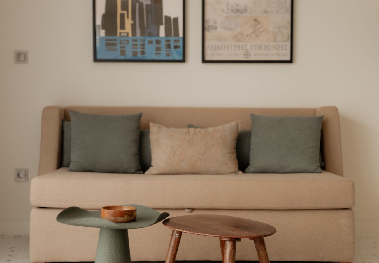 Apartment in Athens - Elegant Studio | Metro | Starlink | Huge Rooftop