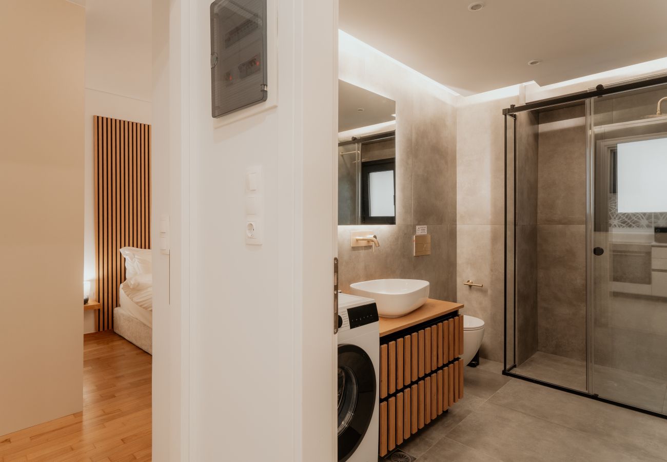 Apartment in Athens - 1BR Designer Suite Homey Feel Near Metro