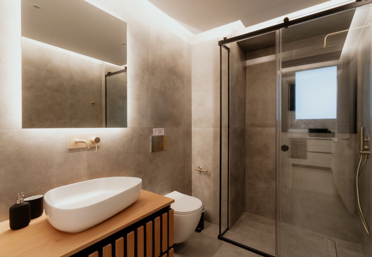 Apartment in Athens - 1BR Designer Suite Homey Feel Near Metro